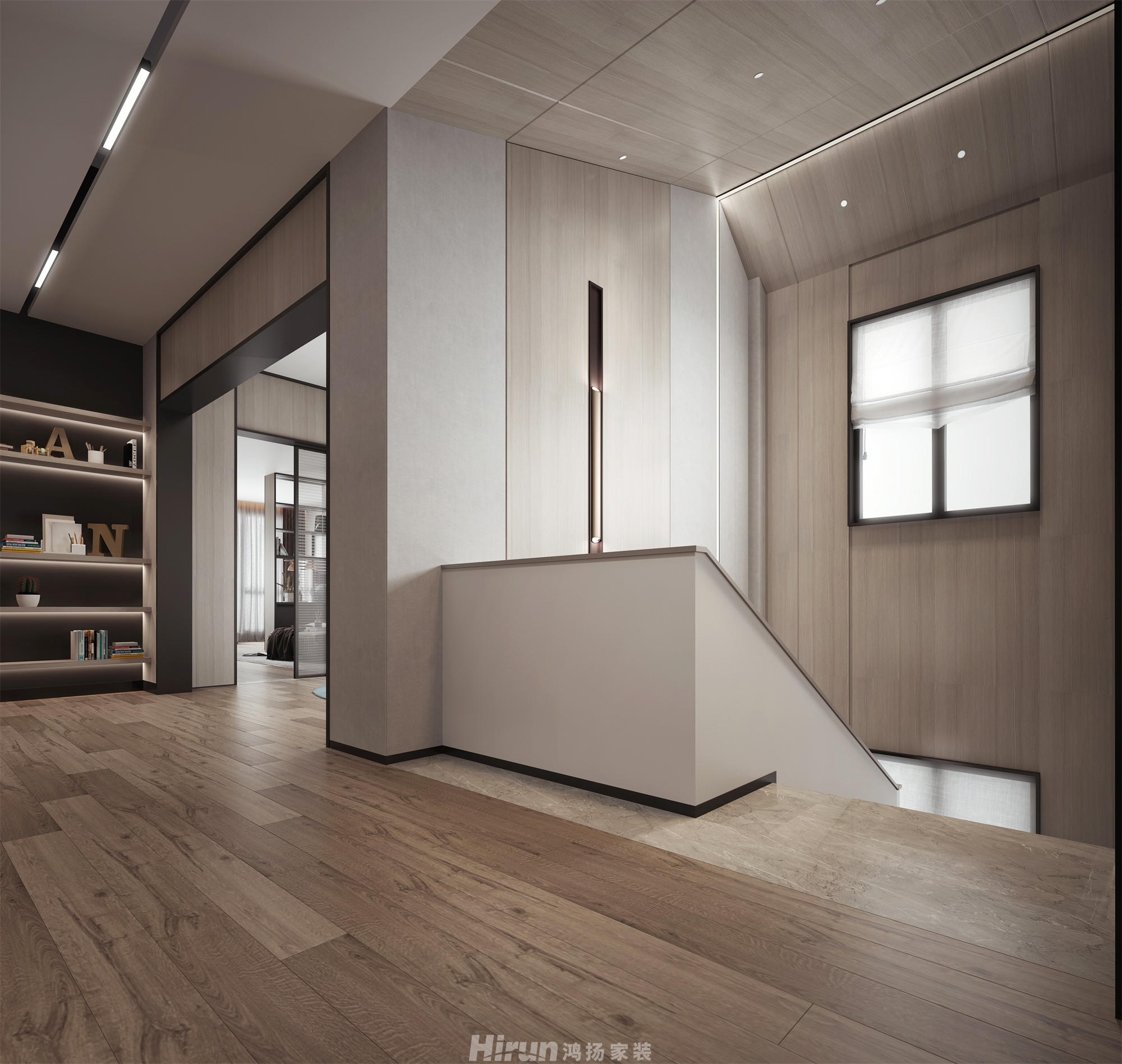 天鵝堡200㎡雅致現代別墅 裝修案例效果圖-15