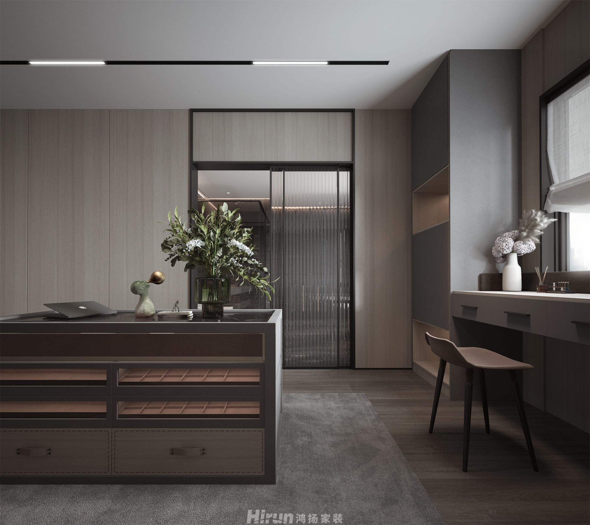 天鵝堡200㎡雅致現代別墅 裝修案例效果圖-7