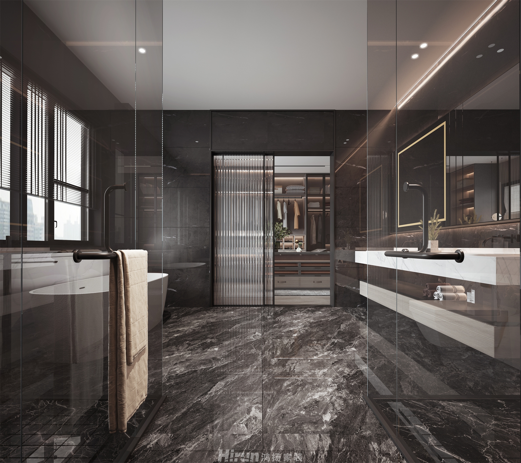 天鵝堡200㎡雅致現代別墅 裝修案例效果圖-12