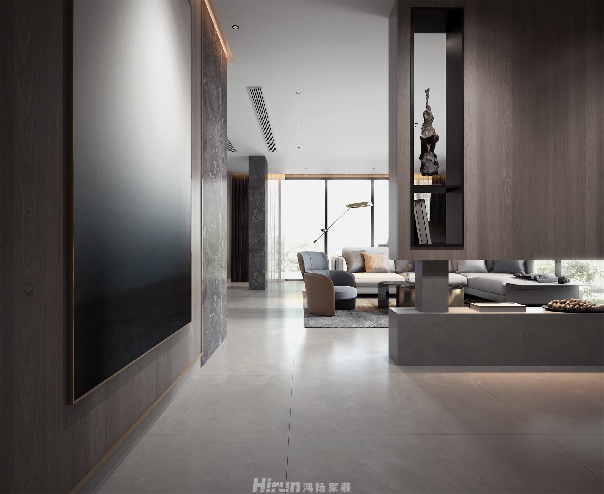 天鵝堡200㎡雅致現代別墅 裝修案例效果圖-13