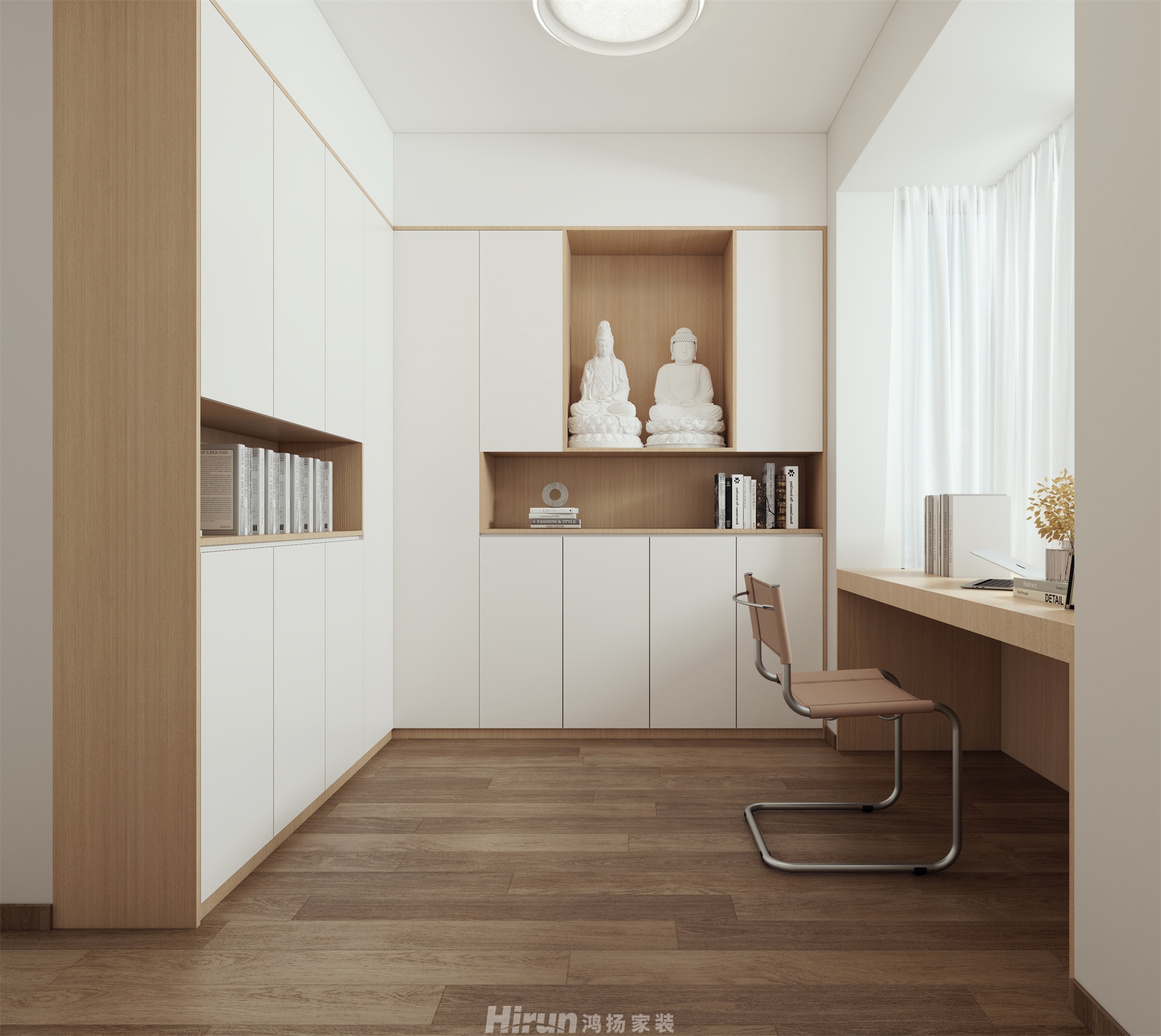 碧桂園128㎡北歐之光三居室 裝修案例效果圖-8