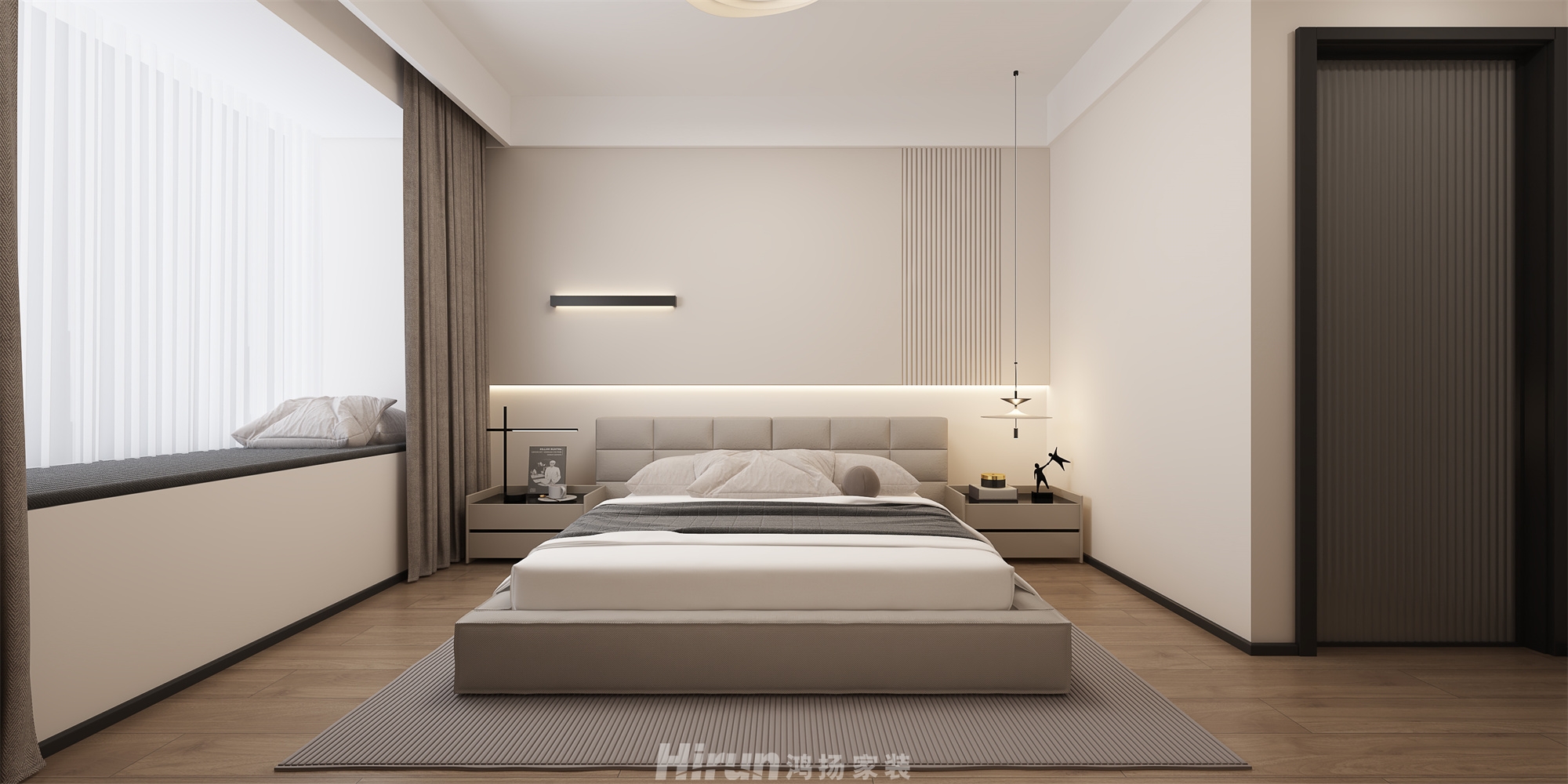 大都會(huì)天悅140㎡新裝飾主義三居室 裝修案例效果圖-4