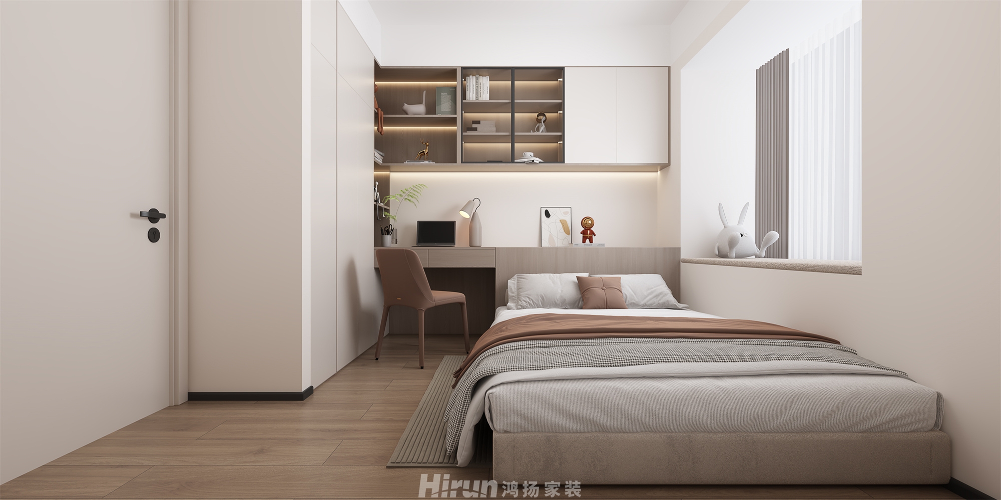 大都會(huì)天悅140㎡新裝飾主義三居室 裝修案例效果圖-3