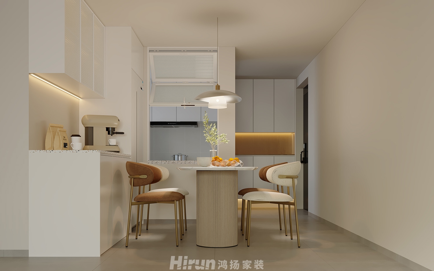 星都匯110㎡優(yōu)雅繽紛三居室 裝修案例效果圖-3