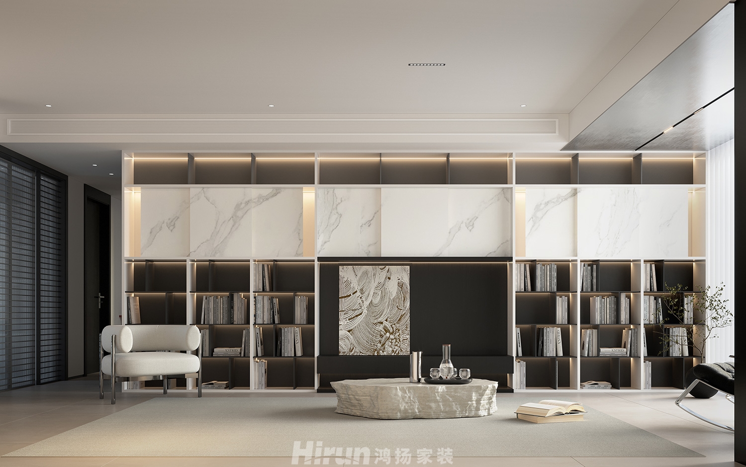 中建鈺和城140㎡雅致現代四居室 裝修案例效果圖-4