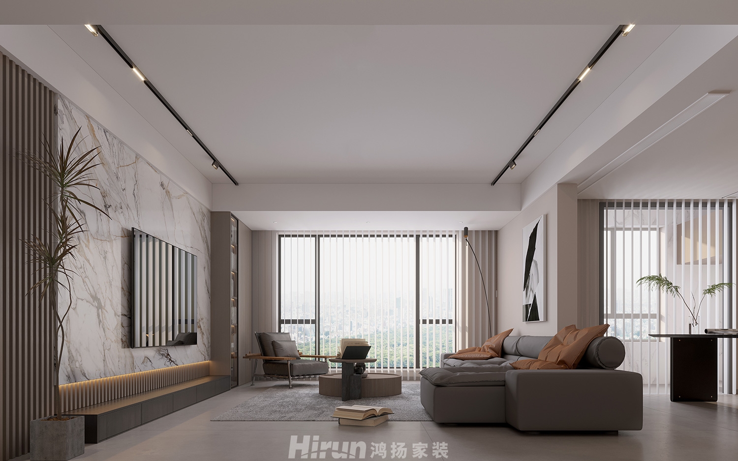 中天星耀城180㎡雅致現(xiàn)代大平層 裝修案例效果圖-5