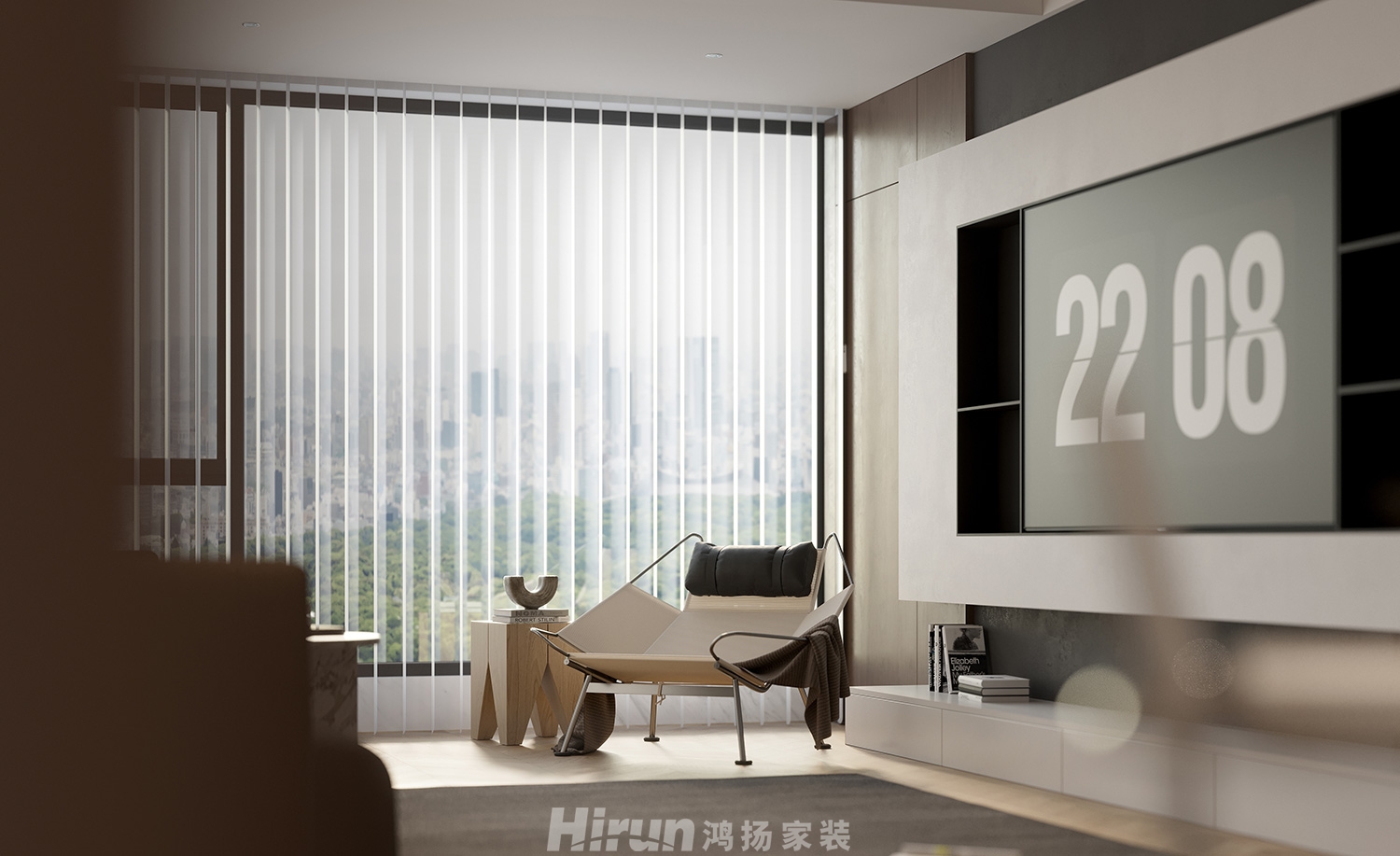 金地都會風華108㎡雅致現代三居室 裝修案例效果圖-4