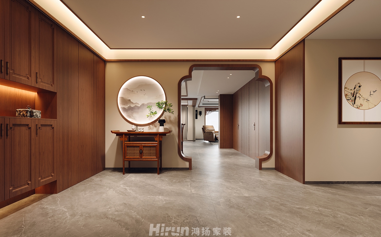 麓隱桐溪350㎡寫意木構別墅 裝修案例效果圖-3