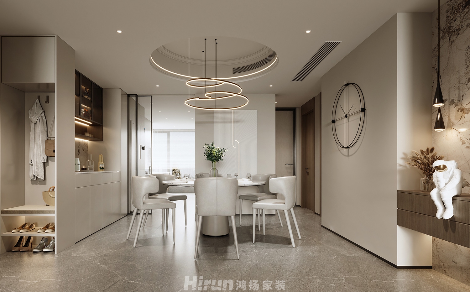 天一康園190㎡雅致現代大平層 裝修案例效果圖-9