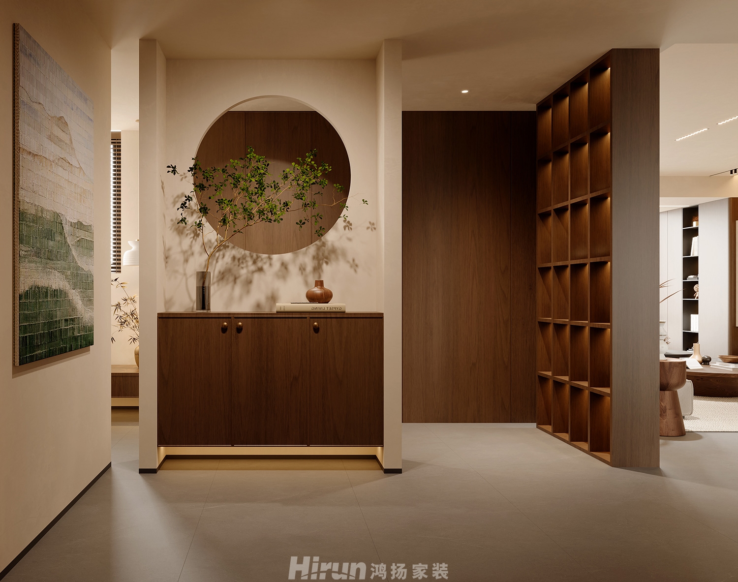 湘府和園200㎡雅致現代大平層 裝修案例效果圖-6