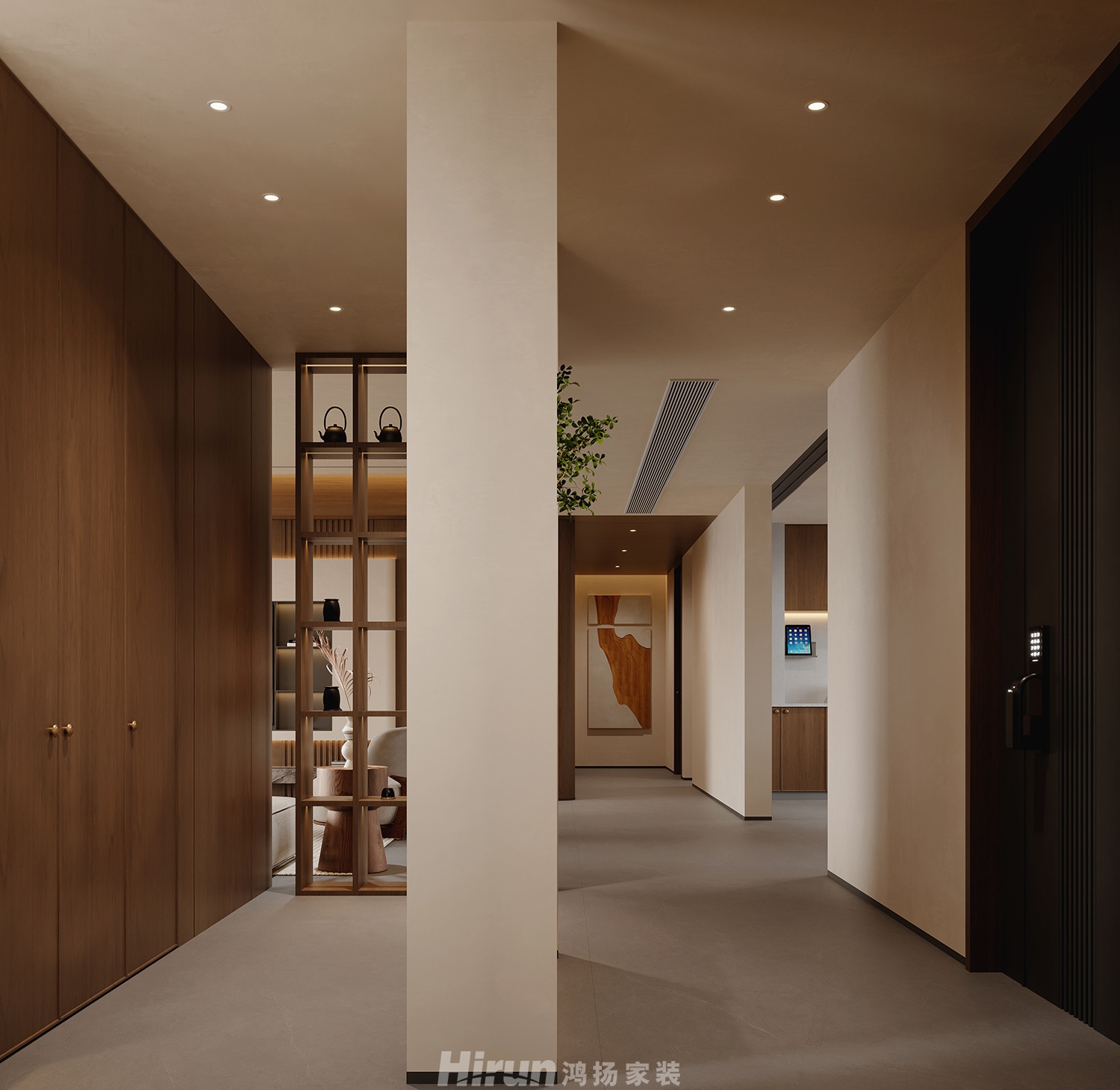 湘府和園200㎡雅致現代大平層 裝修案例效果圖-5