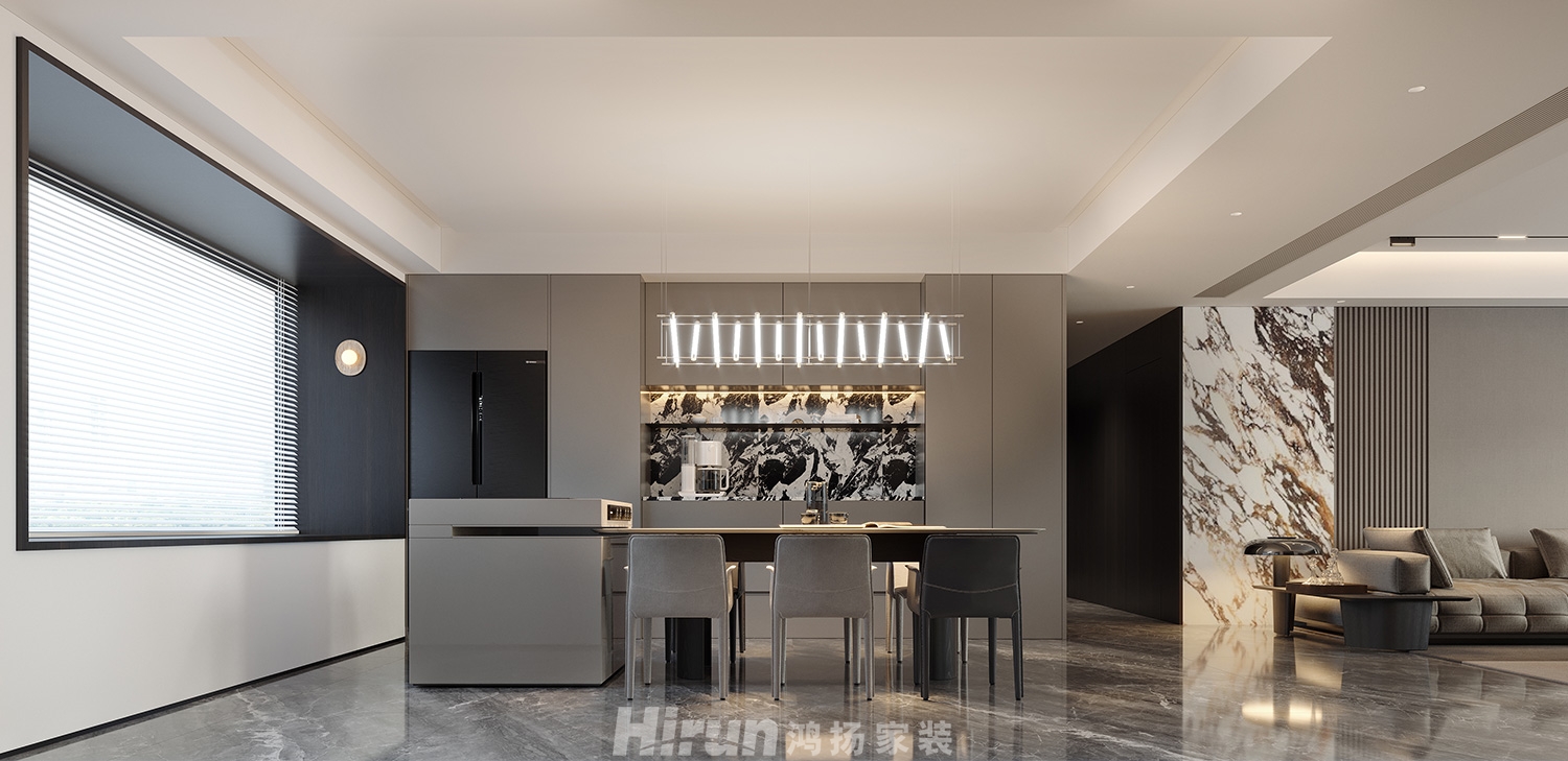 楚天御府240㎡雅致現代大平層 裝修案例效果圖-4