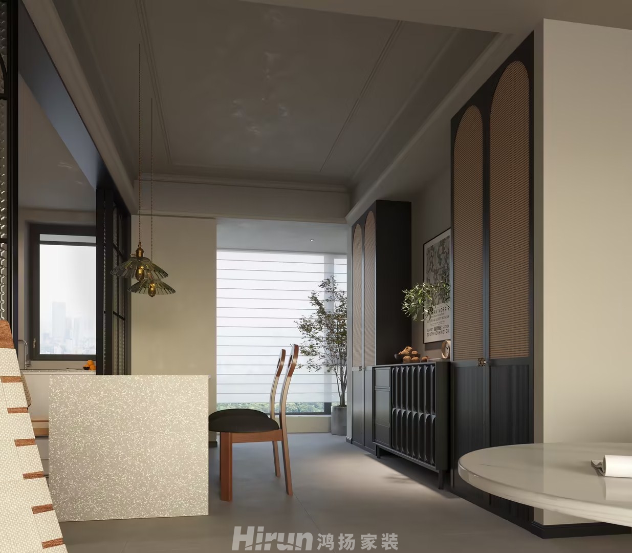 龍湖春江天曜176㎡復(fù)古風(fēng)潮大平層 裝修案例效果圖-6