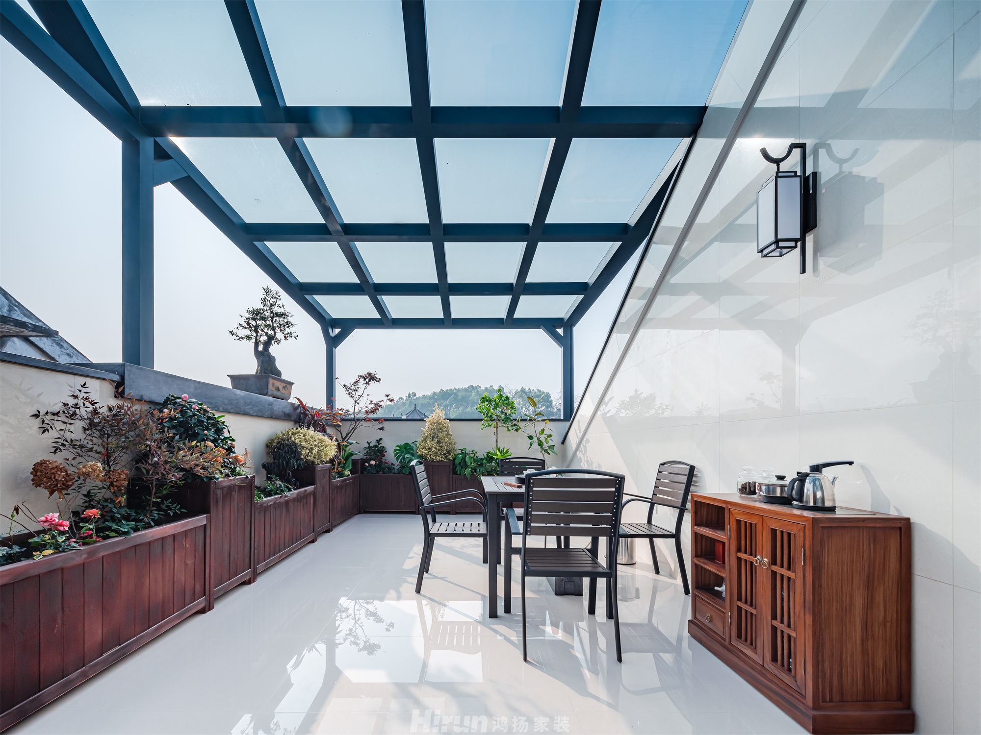 和順苑300㎡意境東方復式 裝修案例實景圖-11