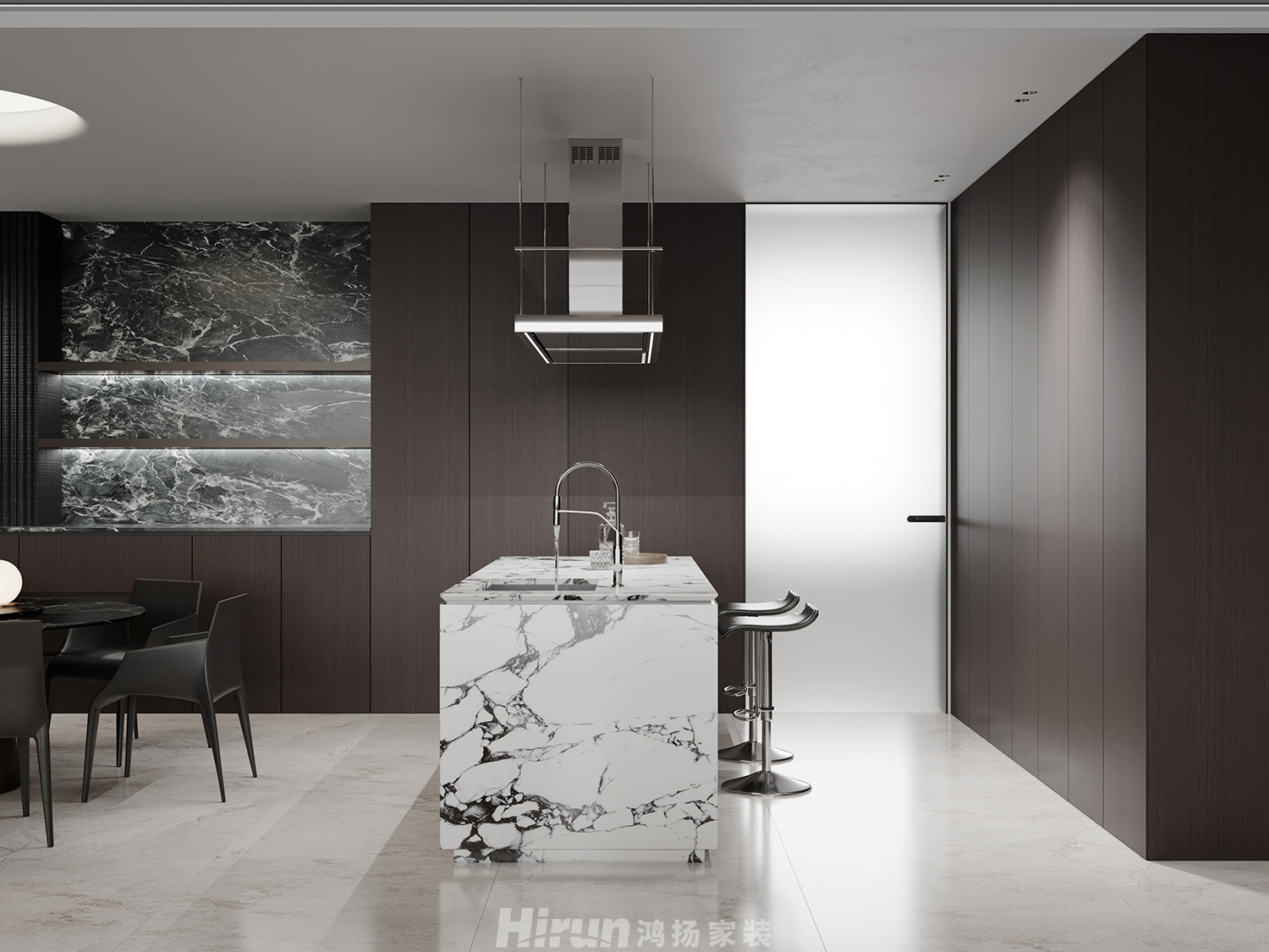 長沙潤府230㎡雅致現代大平層 裝修案例效果圖-7