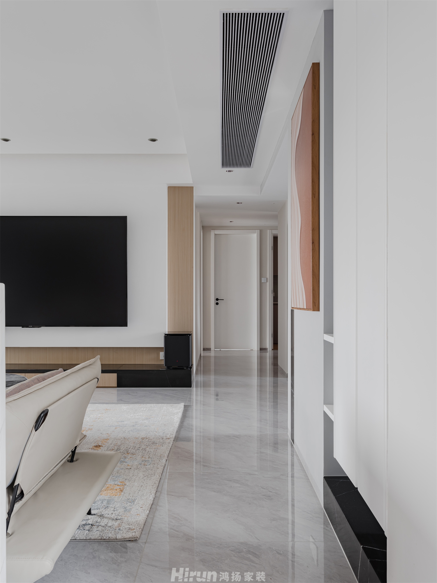 華銀南苑180㎡雅致現代四居室 裝修案例實景圖-1