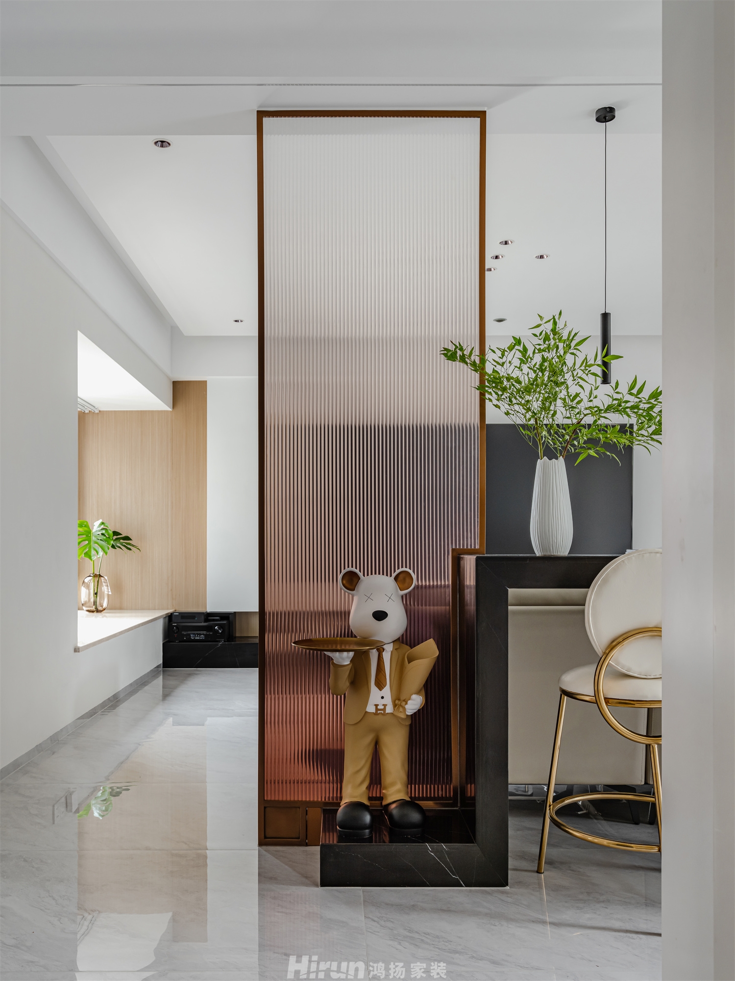 華銀南苑180㎡雅致現代四居室 裝修案例實景圖-4