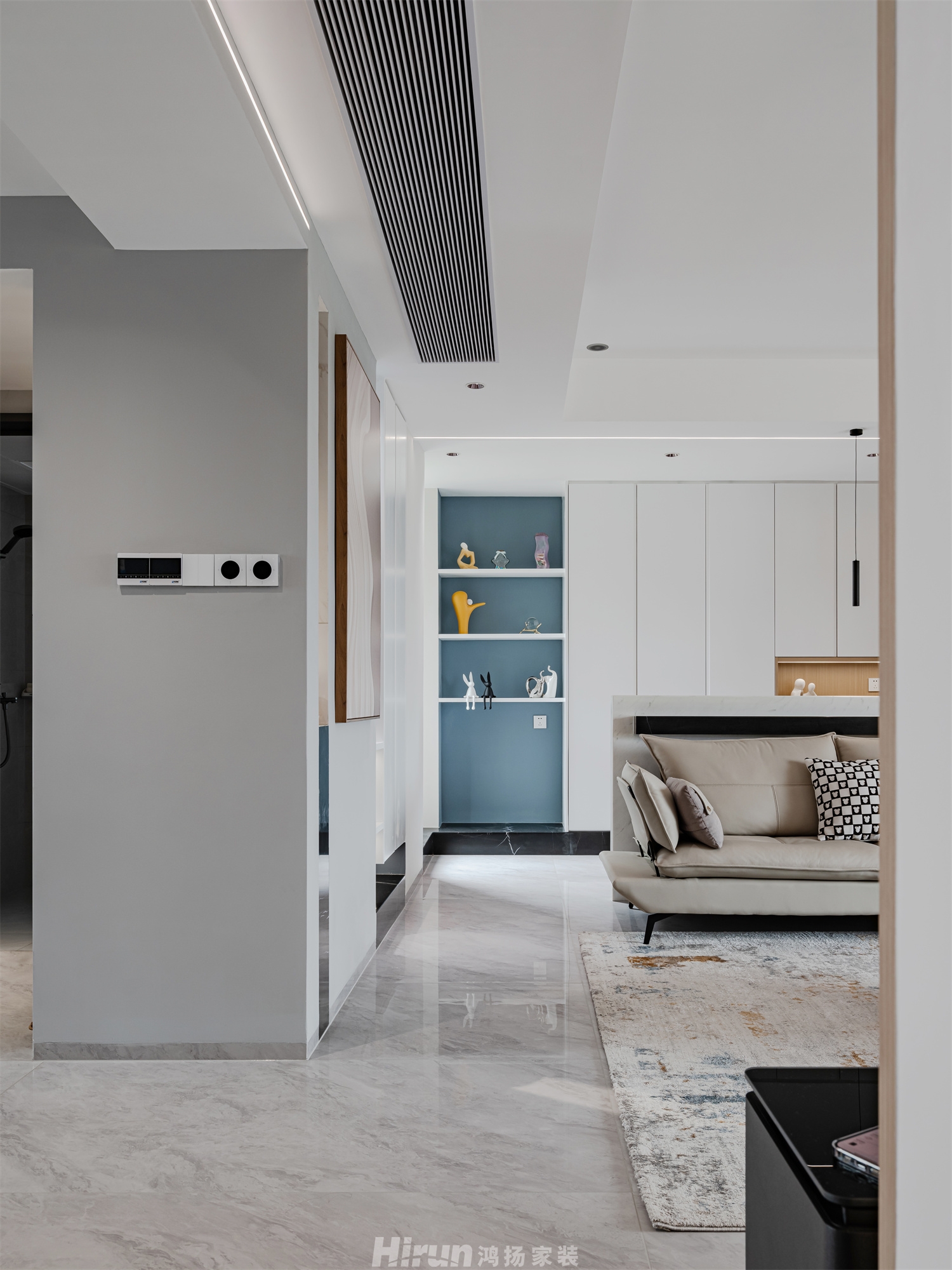 華銀南苑180㎡雅致現代四居室 裝修案例實景圖-7