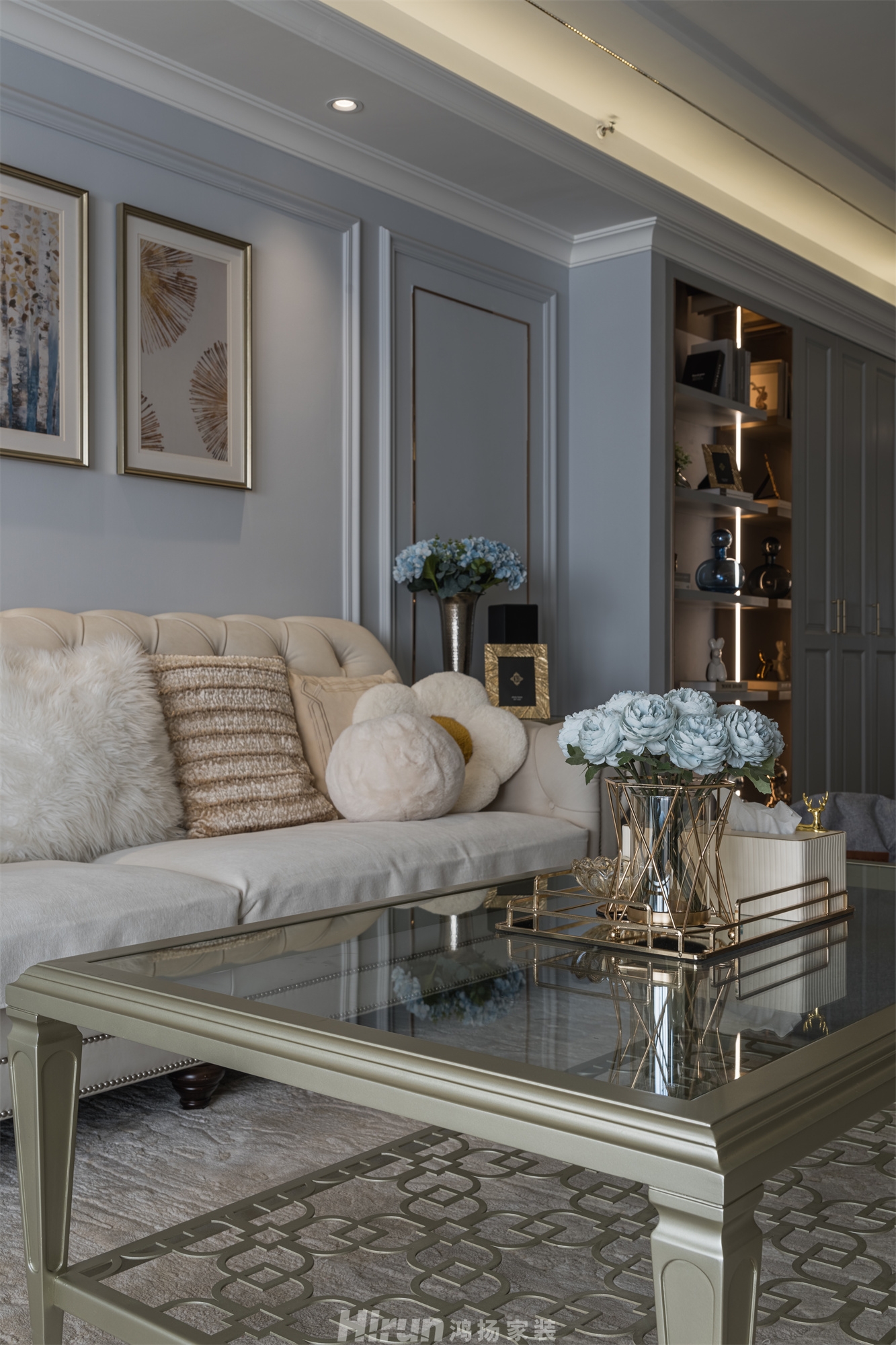 梅溪一方（精裝房改造）140㎡輕歐簡美四居室 裝修案例實景圖-5