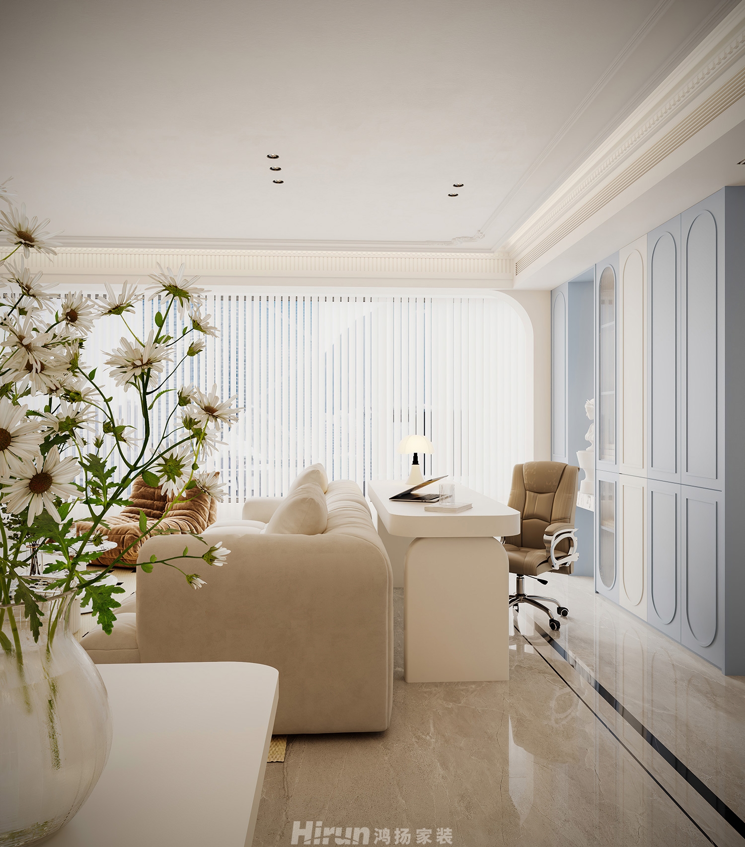 時代·建發和著（精裝房改造）182㎡優雅繽紛大平層 裝修案例效果圖-5