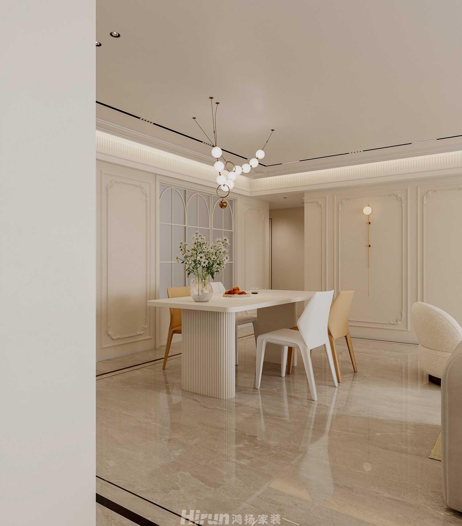 時代·建發和著（精裝房改造）182㎡優雅繽紛大平層 裝修案例效果圖-7