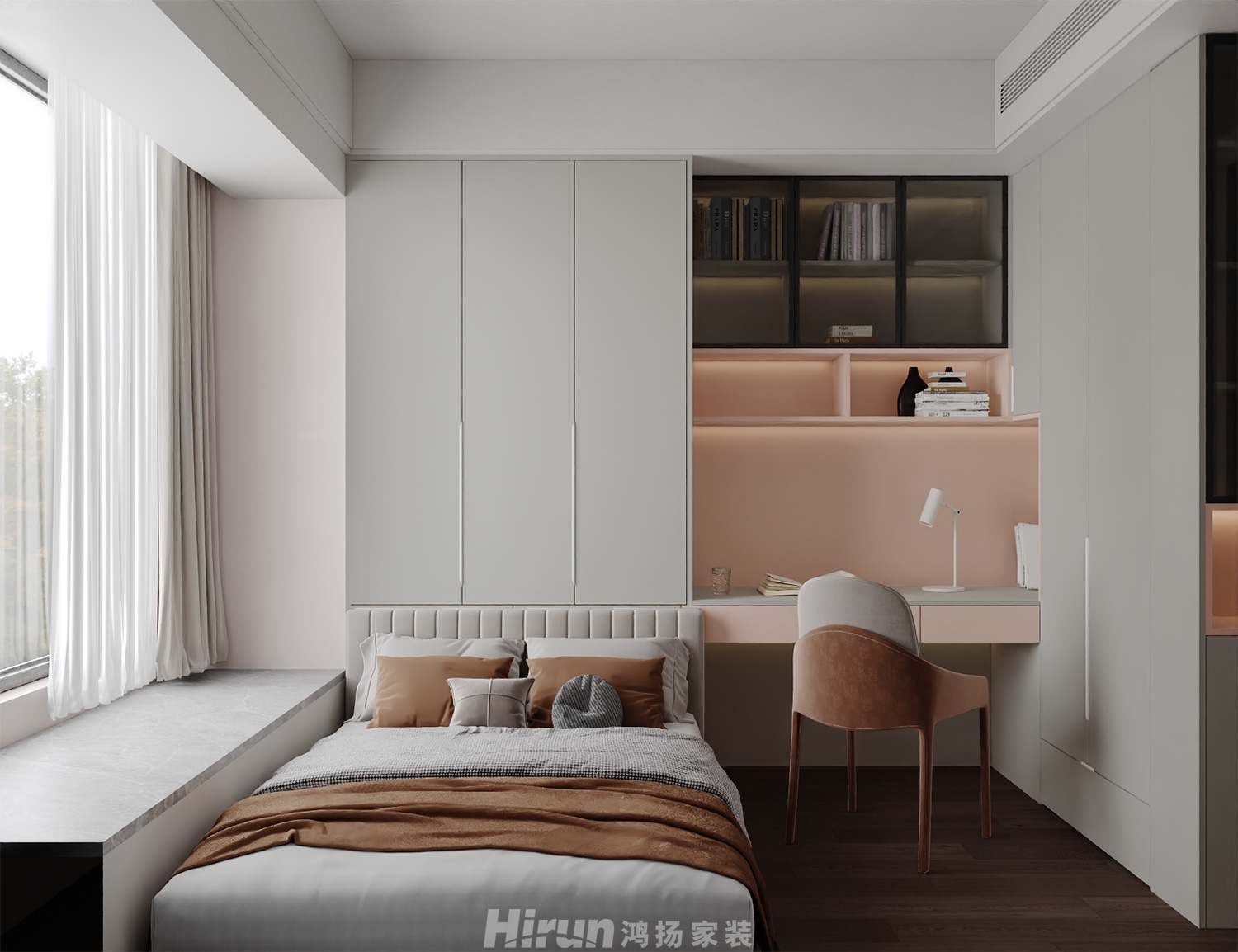 越秀湘江星匯城180㎡新裝飾主義大平層 裝修案例效果圖-3