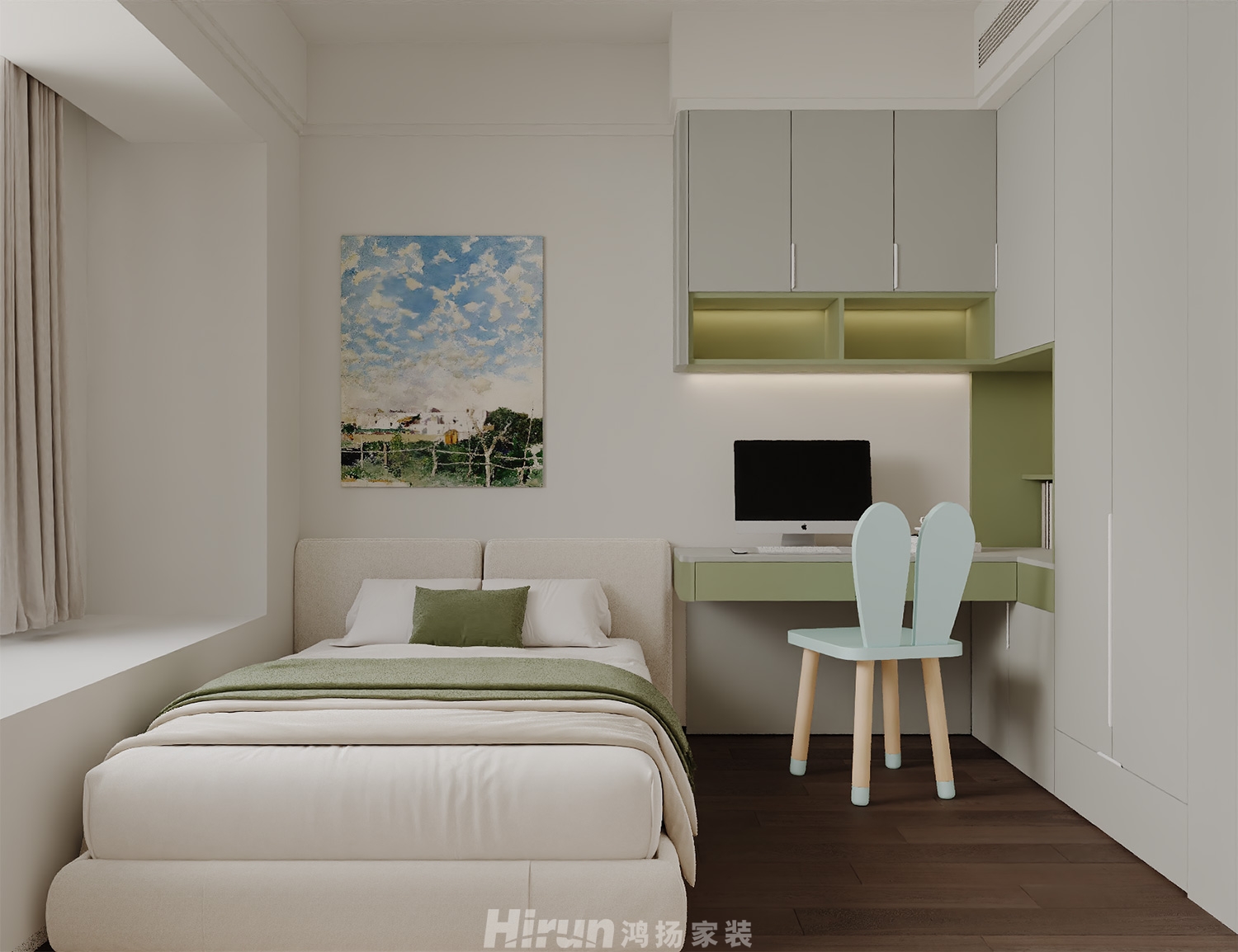 越秀湘江星匯城180㎡新裝飾主義大平層 裝修案例效果圖-2