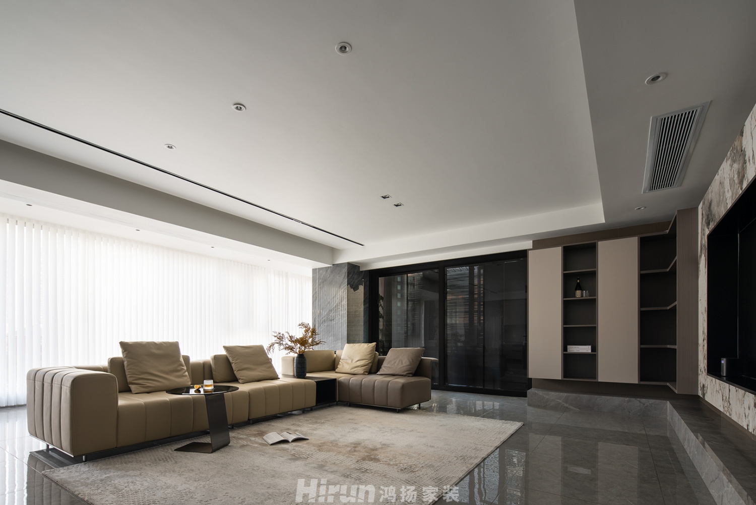 萬科魅力之城200㎡新裝飾主義四居室 裝修案例實景圖-1