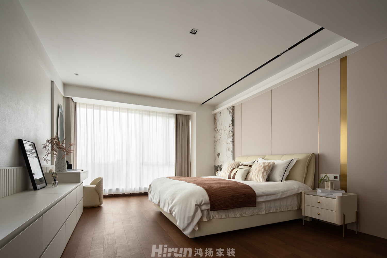 萬科魅力之城200㎡新裝飾主義四居室 裝修案例實景圖-11