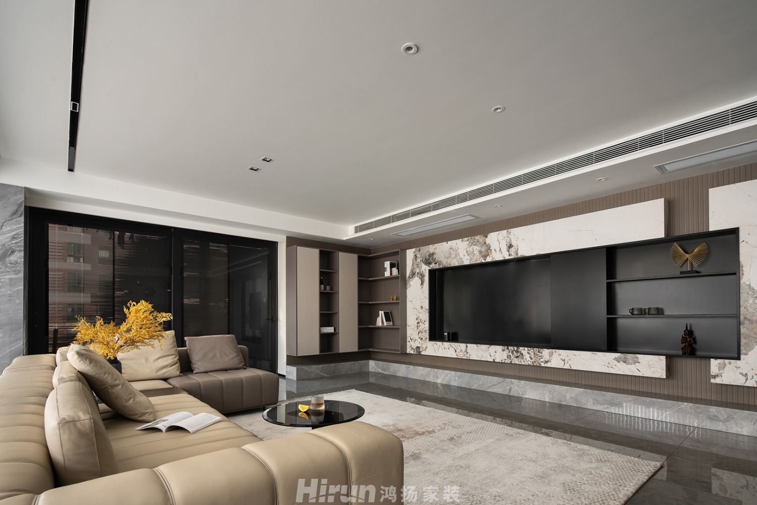 萬科魅力之城200㎡新裝飾主義四居室 裝修案例實景圖-13