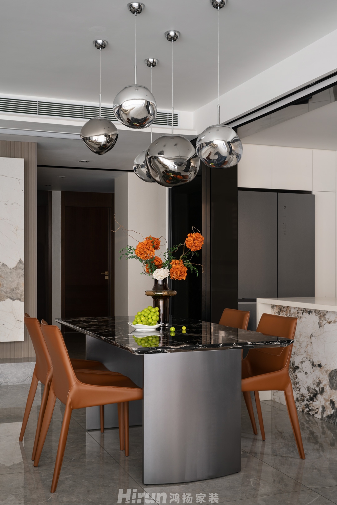 萬科魅力之城200㎡新裝飾主義四居室 裝修案例實景圖-12