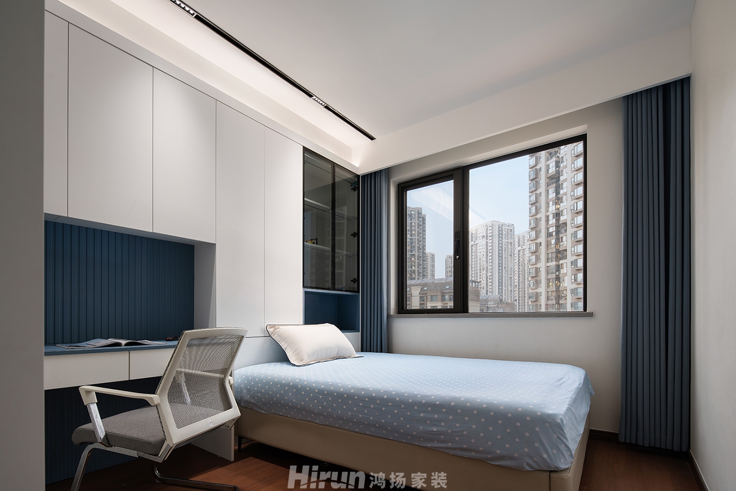 萬科魅力之城200㎡新裝飾主義四居室 裝修案例實景圖-16