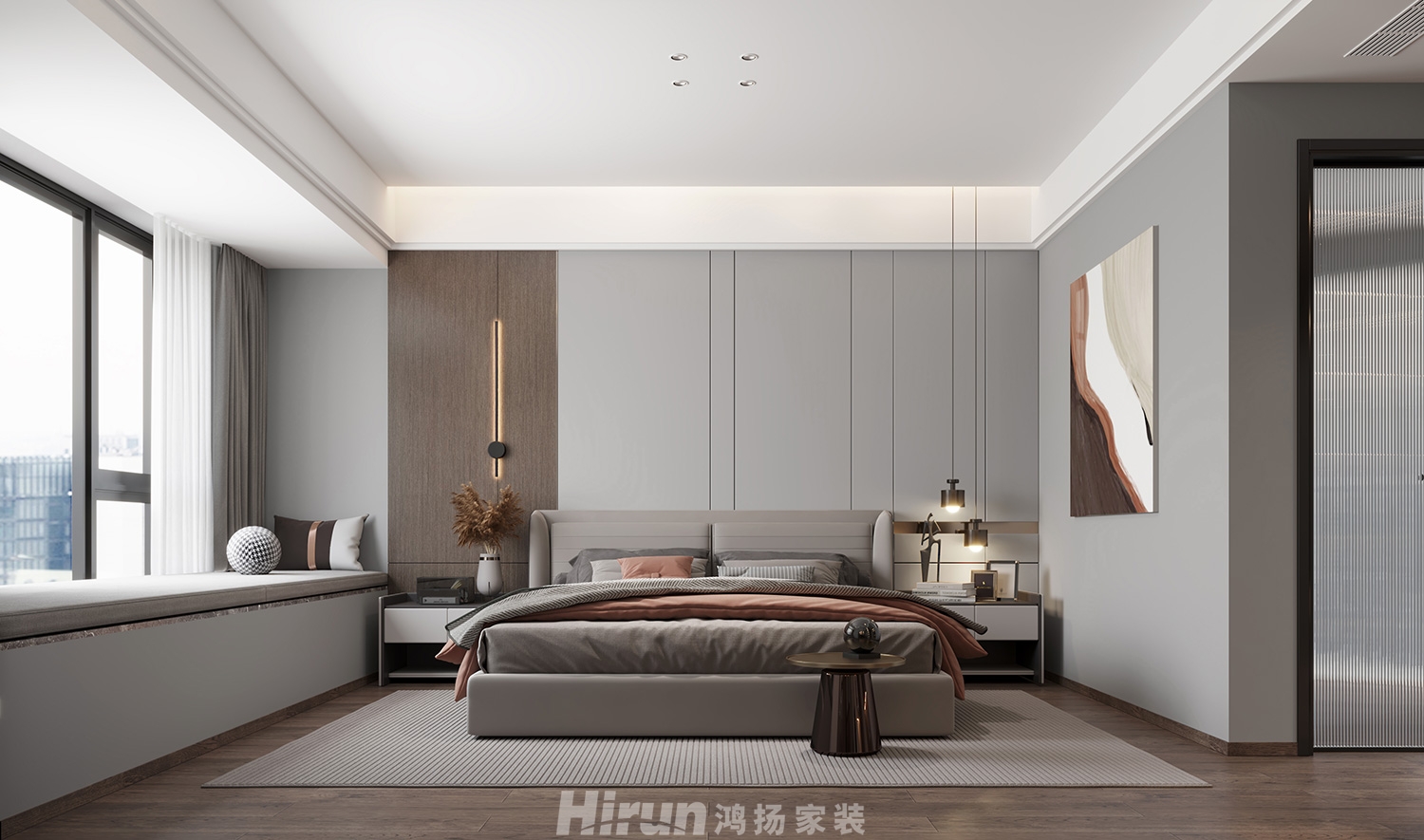 博林云棲210㎡雅致現代大平層 裝修案例效果圖-6