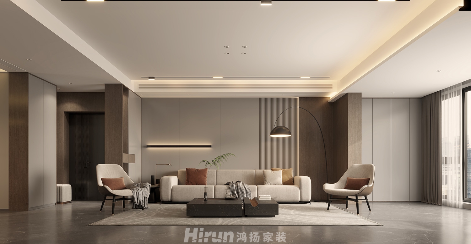 博林云棲210㎡雅致現代大平層 裝修案例效果圖-5