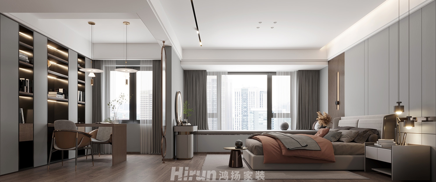 博林云棲210㎡雅致現代大平層 裝修案例效果圖-8