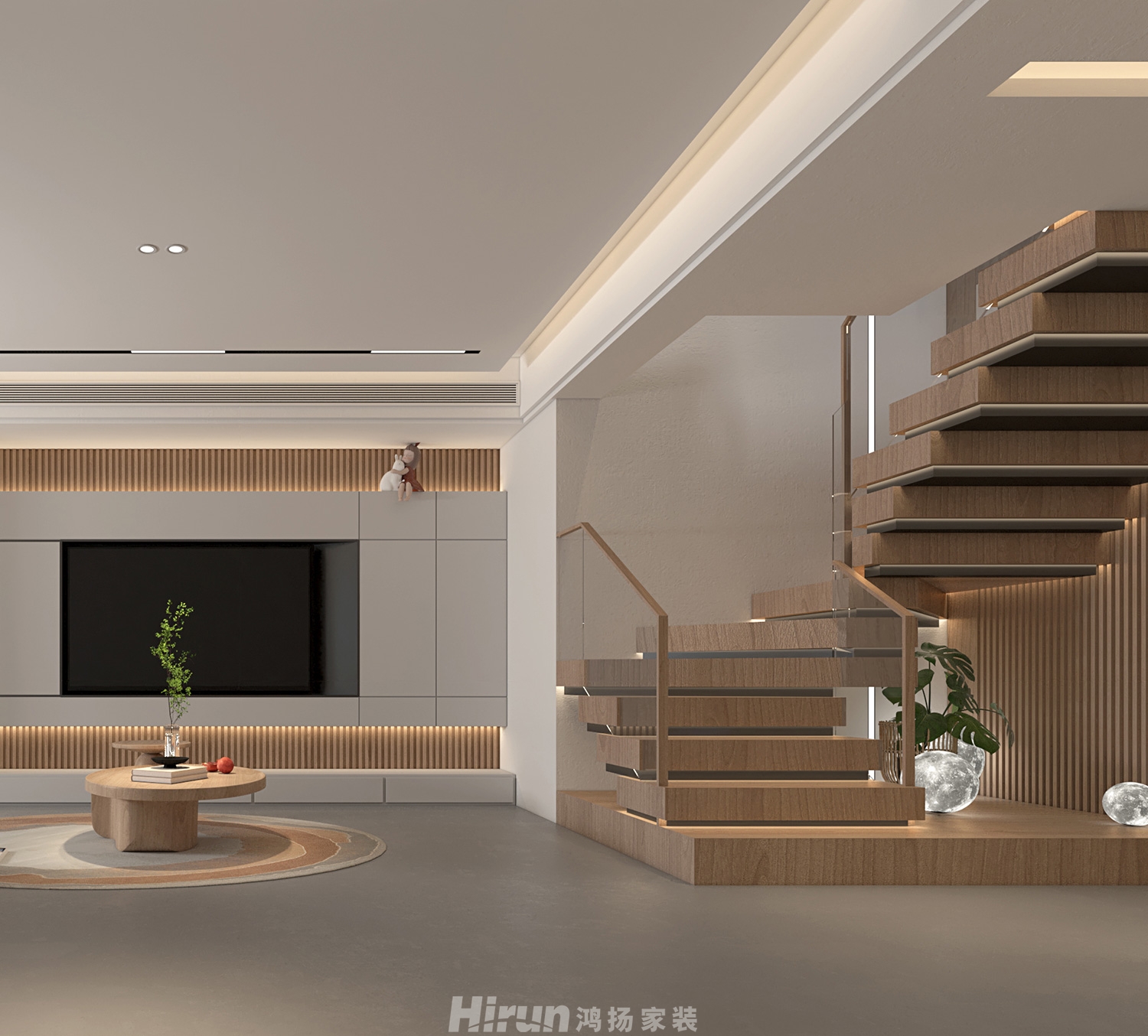 大唐印象190㎡北歐之光別墅 裝修案例效果圖-9