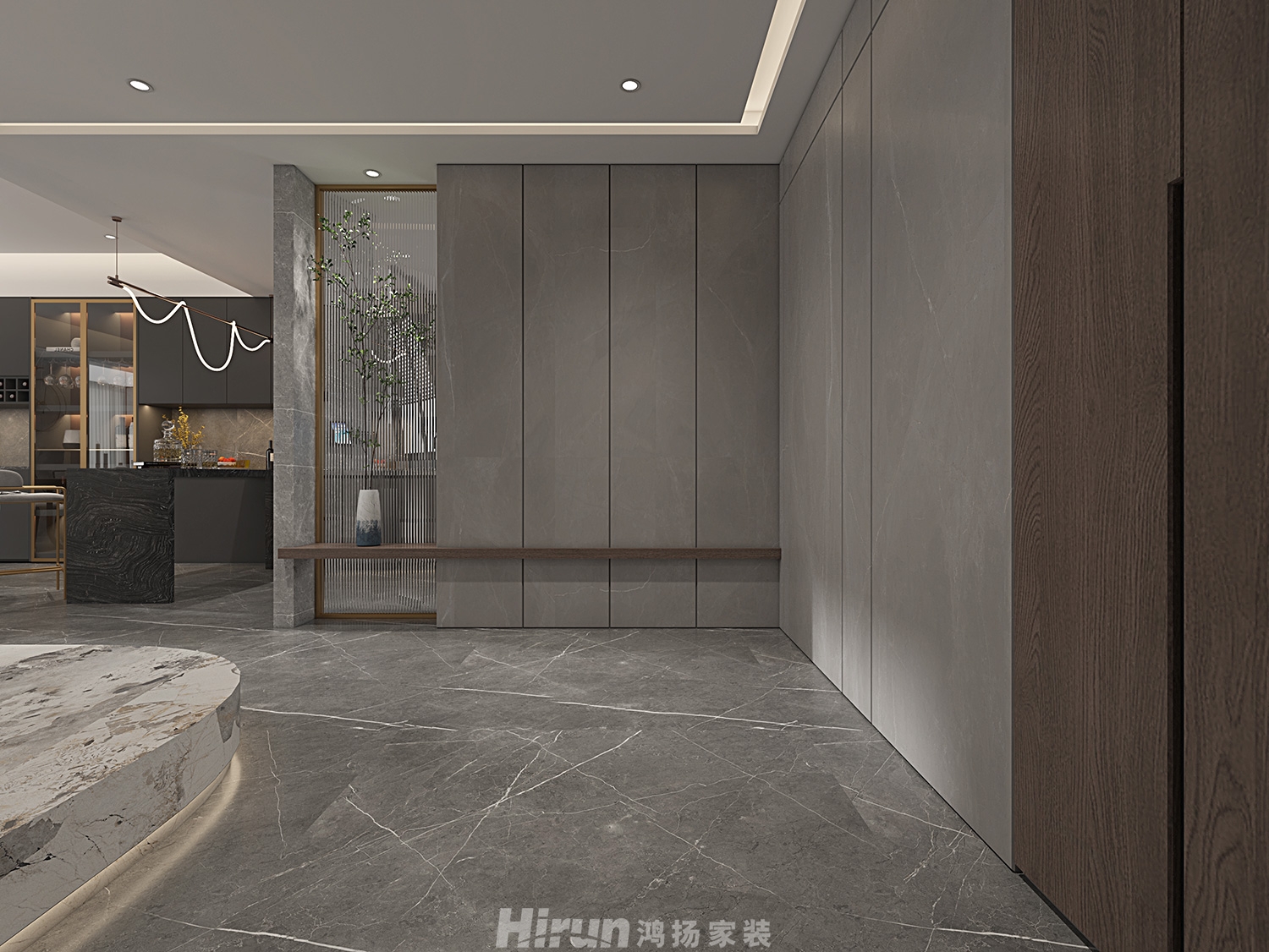 大唐印象190㎡雅致現代別墅 裝修案例效果圖-5