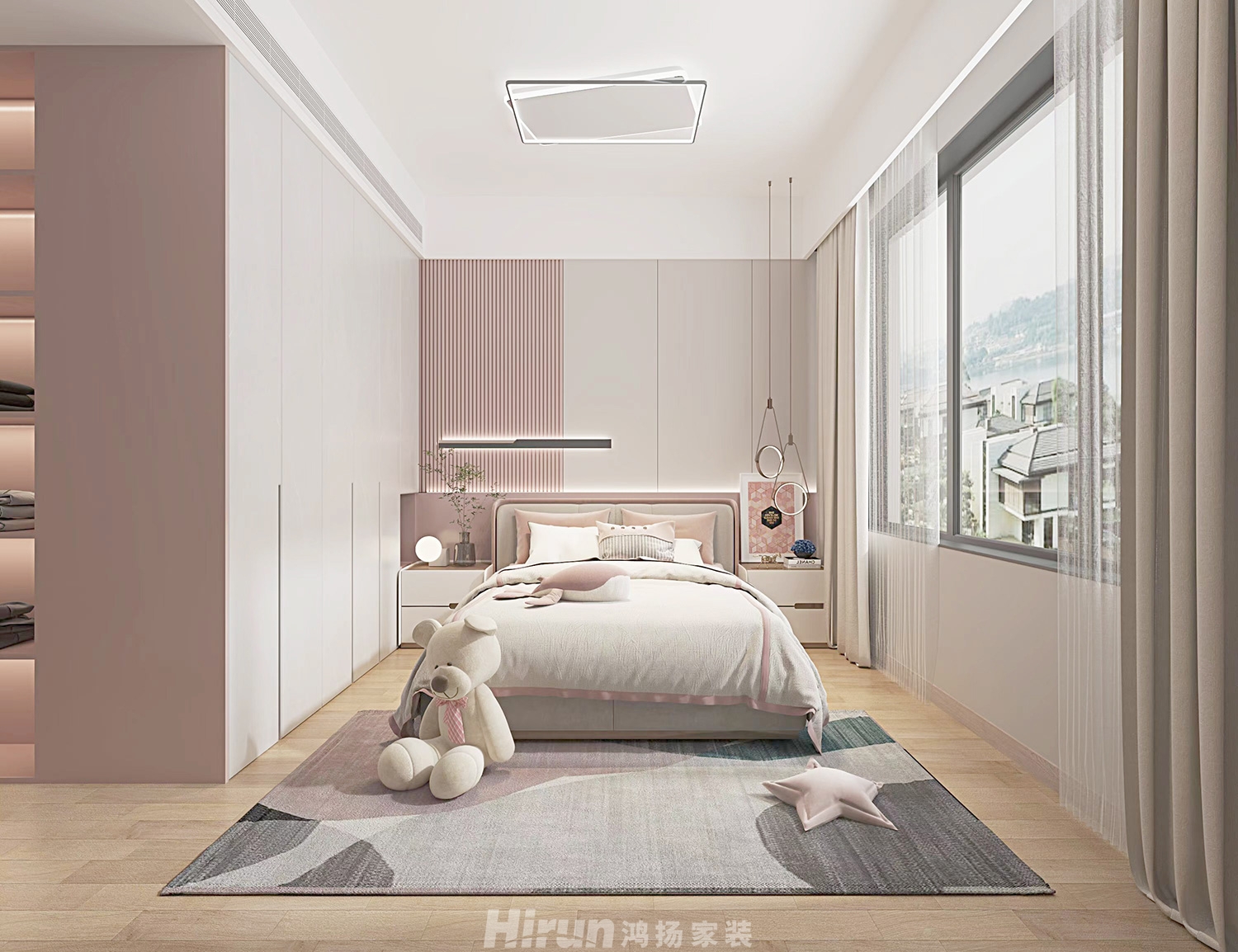 大唐印象190㎡雅致現代別墅 裝修案例效果圖-3