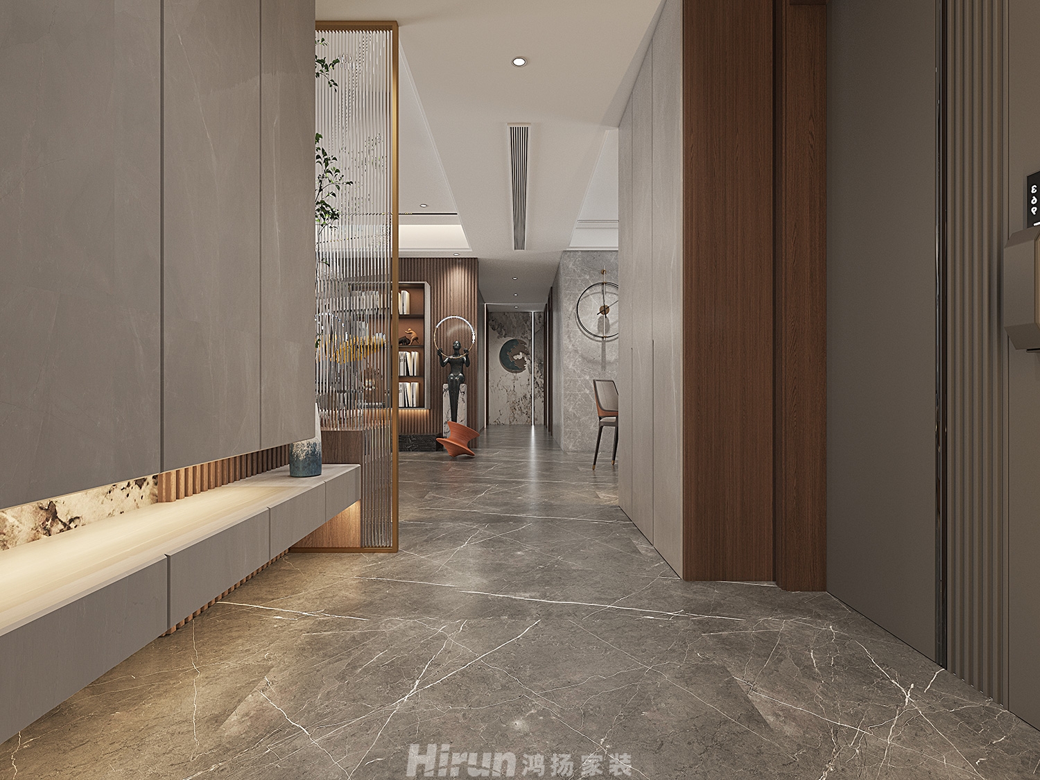 金茂建發觀悅180㎡雅致現代大平層 裝修案例效果圖-14