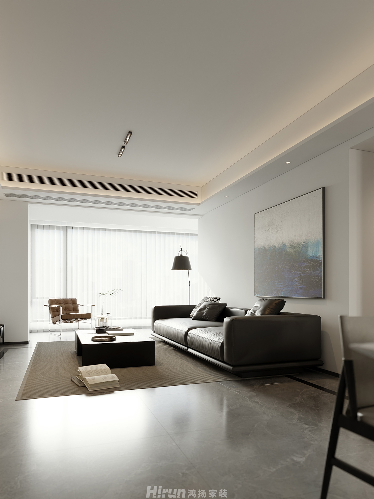 旭輝雨花郡120㎡雅致現(xiàn)代四居室 裝修案例效果圖-8