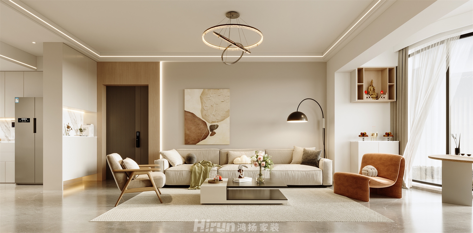 陽(yáng)光嘉園（舊房改造）170㎡北歐之光復(fù)式 裝修案例效果圖-5