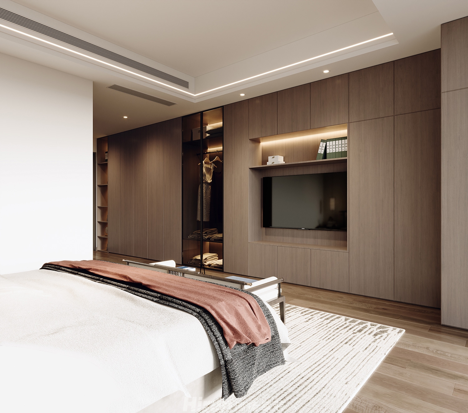 陽光嘉園170㎡寫意木構四居室 裝修案例效果圖-7