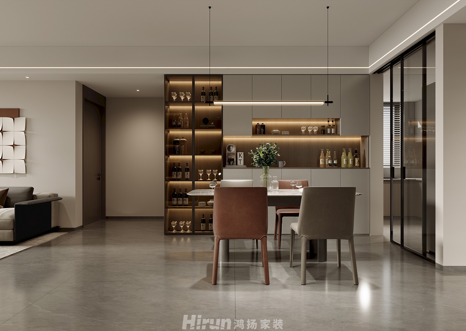 中建鈺和城120㎡北歐之光四居室 裝修案例效果圖-3