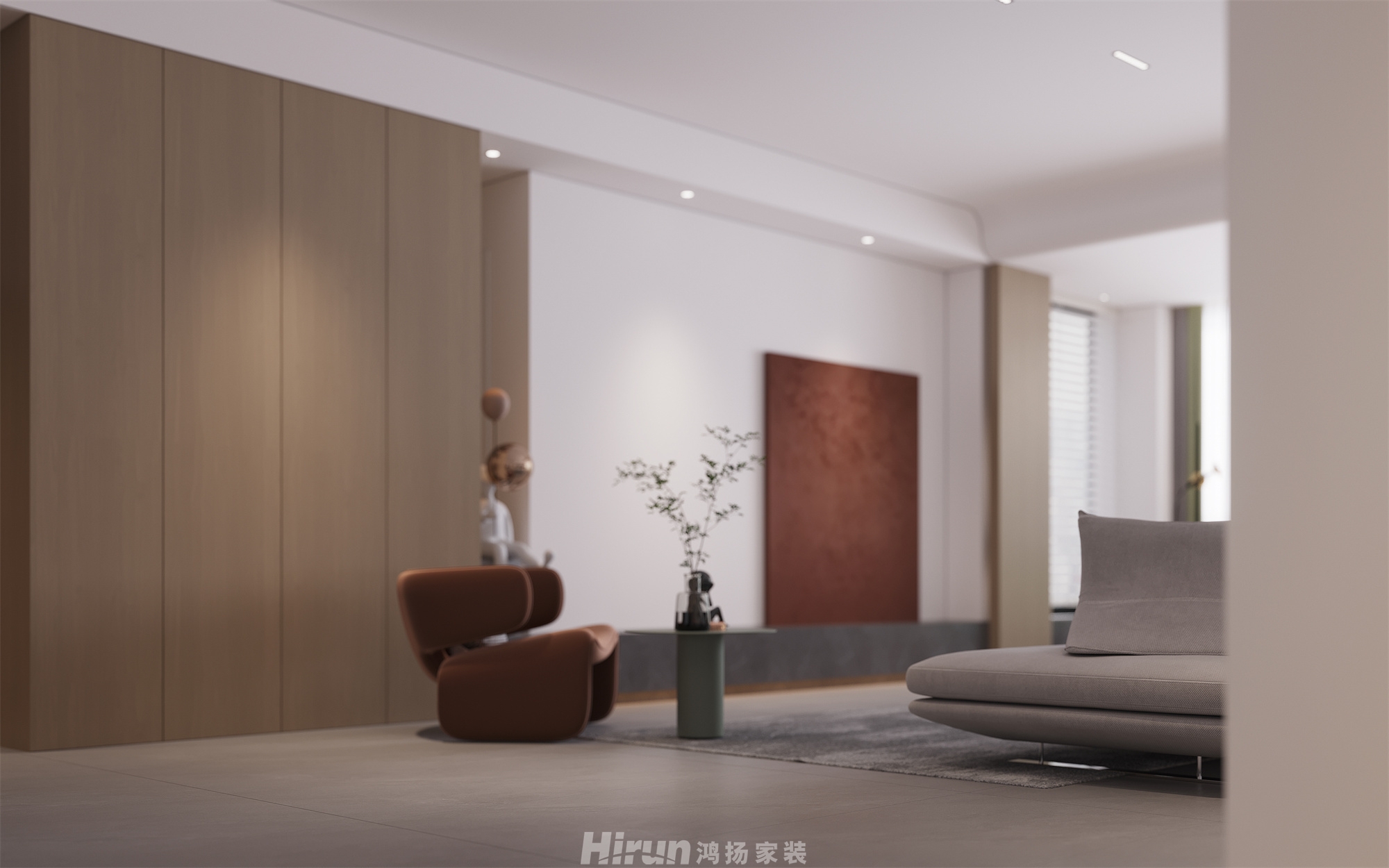 八方小區260㎡雅致現代大平層 裝修案例效果圖-3