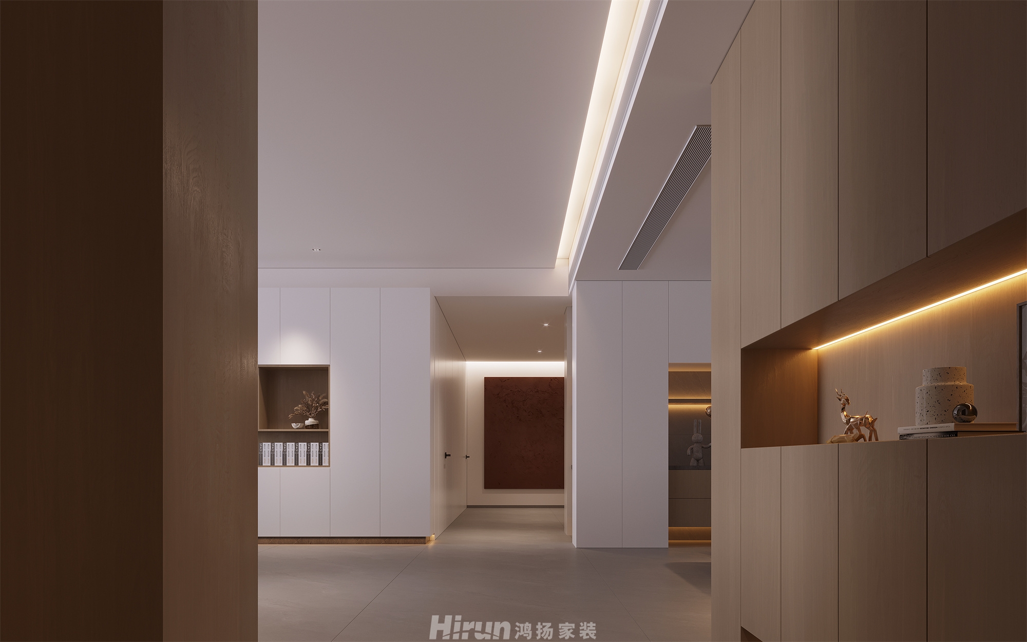 八方小區260㎡雅致現代大平層 裝修案例效果圖-4