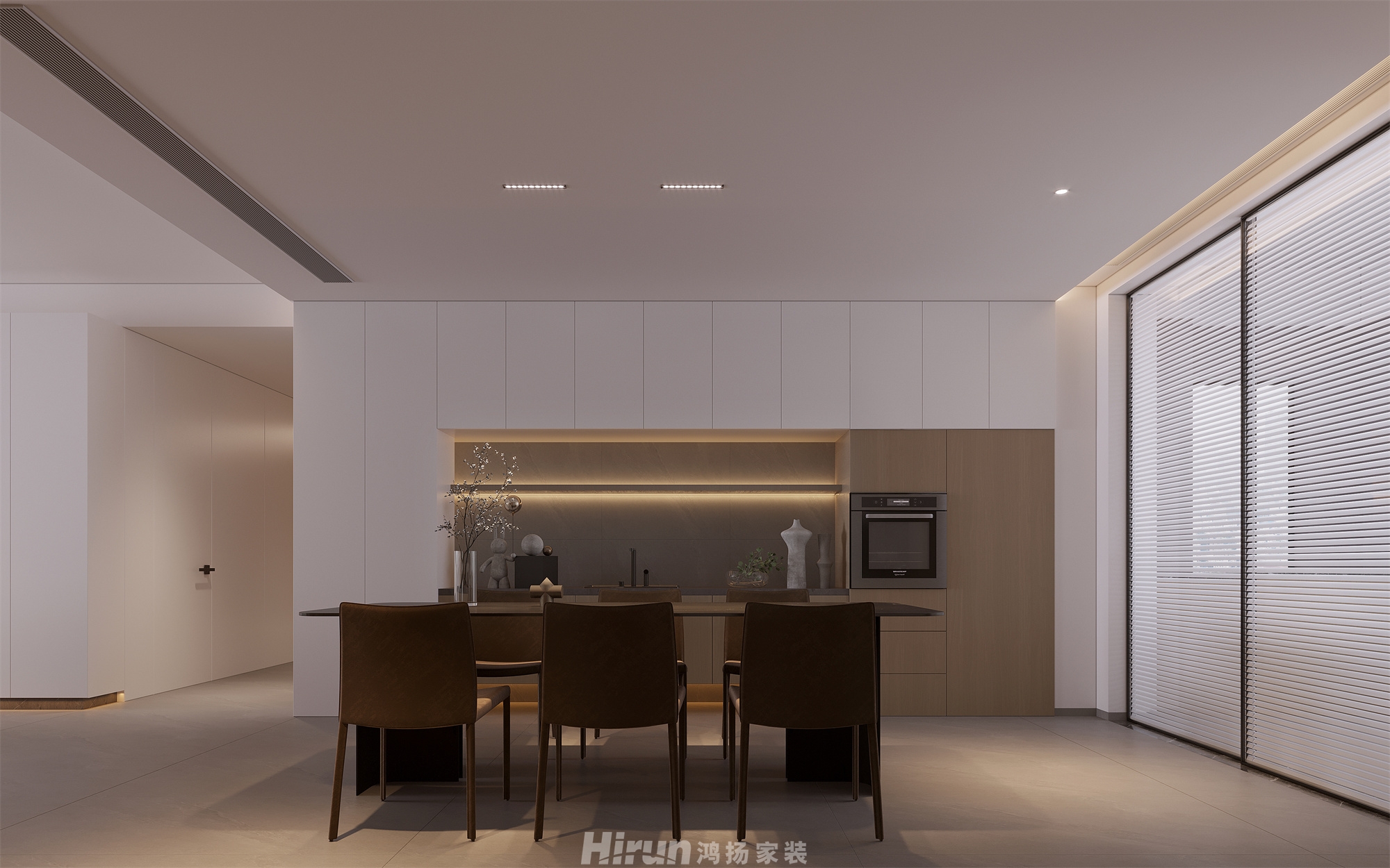 八方小區260㎡雅致現代大平層 裝修案例效果圖-12