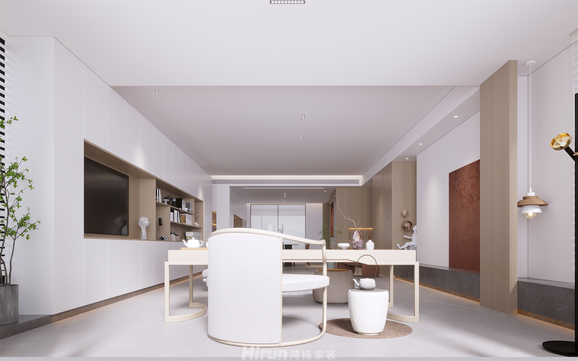 八方小區260㎡雅致現代大平層 裝修案例效果圖-11