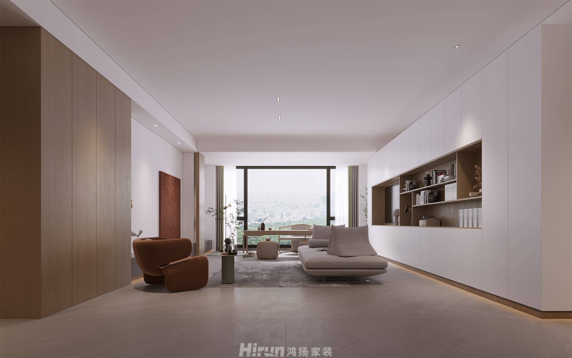 八方小區260㎡雅致現代大平層 裝修案例效果圖-13