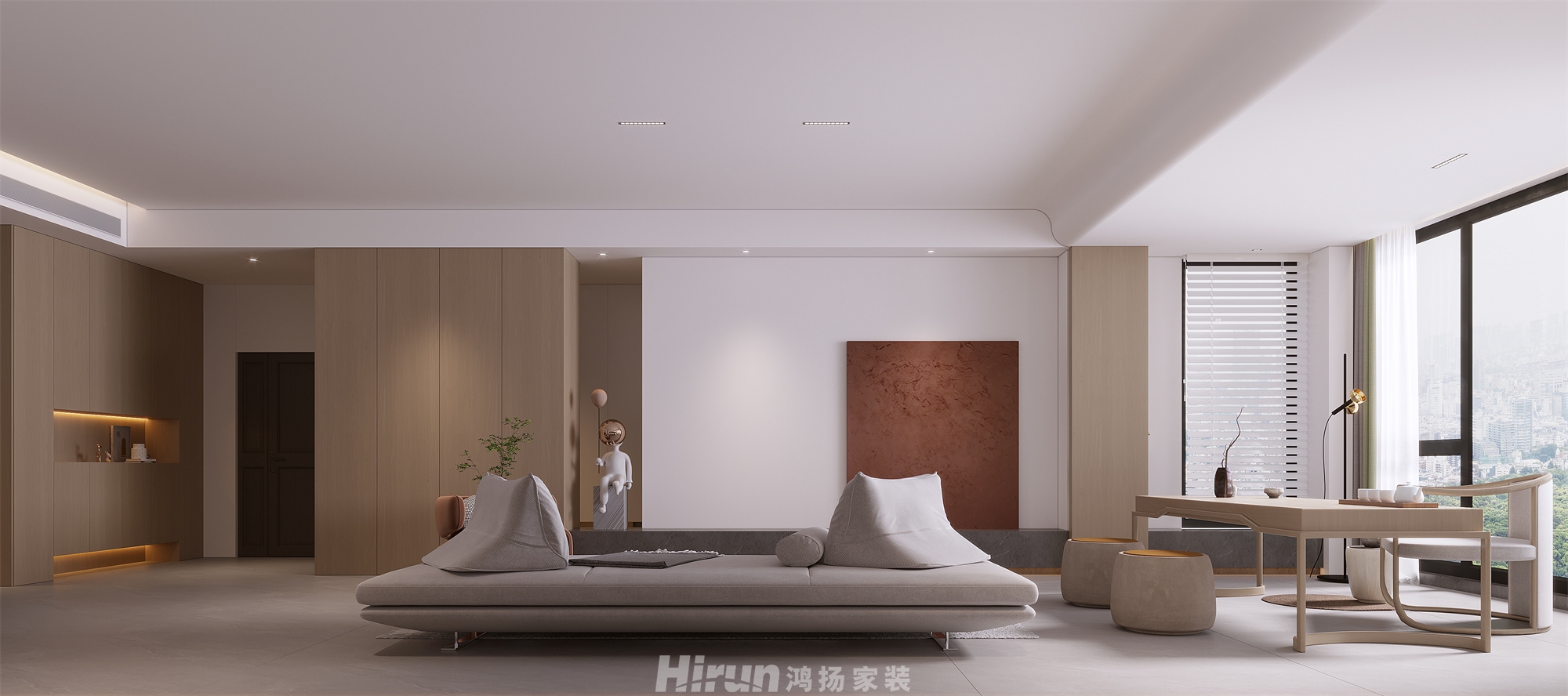 八方小區260㎡雅致現代大平層 裝修案例效果圖-5