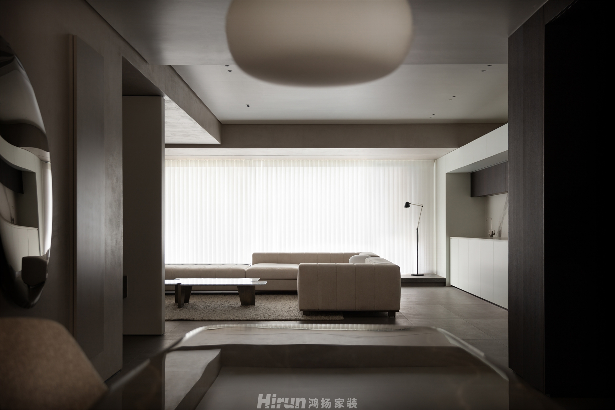 華潤翡翠府170㎡雅致現(xiàn)代三居室 裝修案例實景圖-3